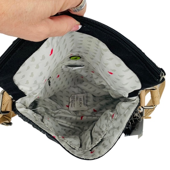 Sakroots Artist Circle Elephant Charms Canvas Foldover Crossbody Bag - Picture 10 of 15